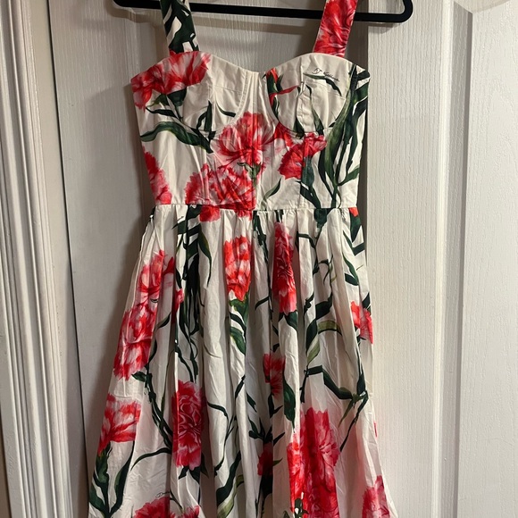 Floral Print Sweetheart Mini Dress size SMALL - Picture 5 of 10